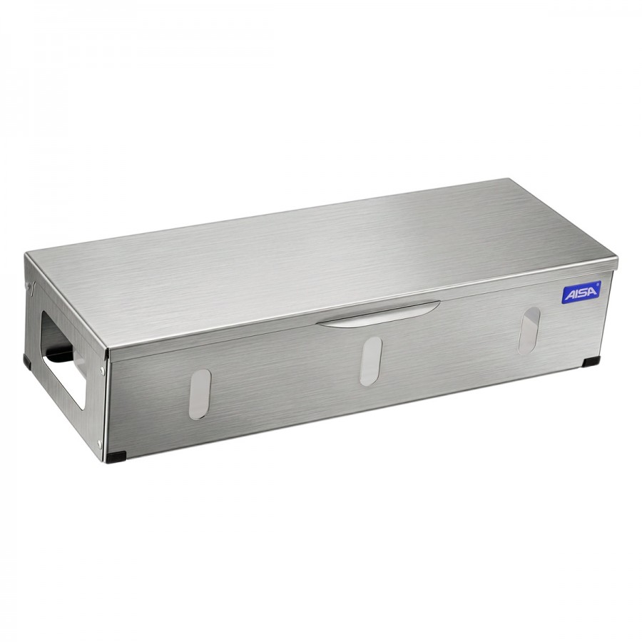 Condimentadora Pizzarola Inox 3 Cubas Acrílico Tampa Reta  - Aisa